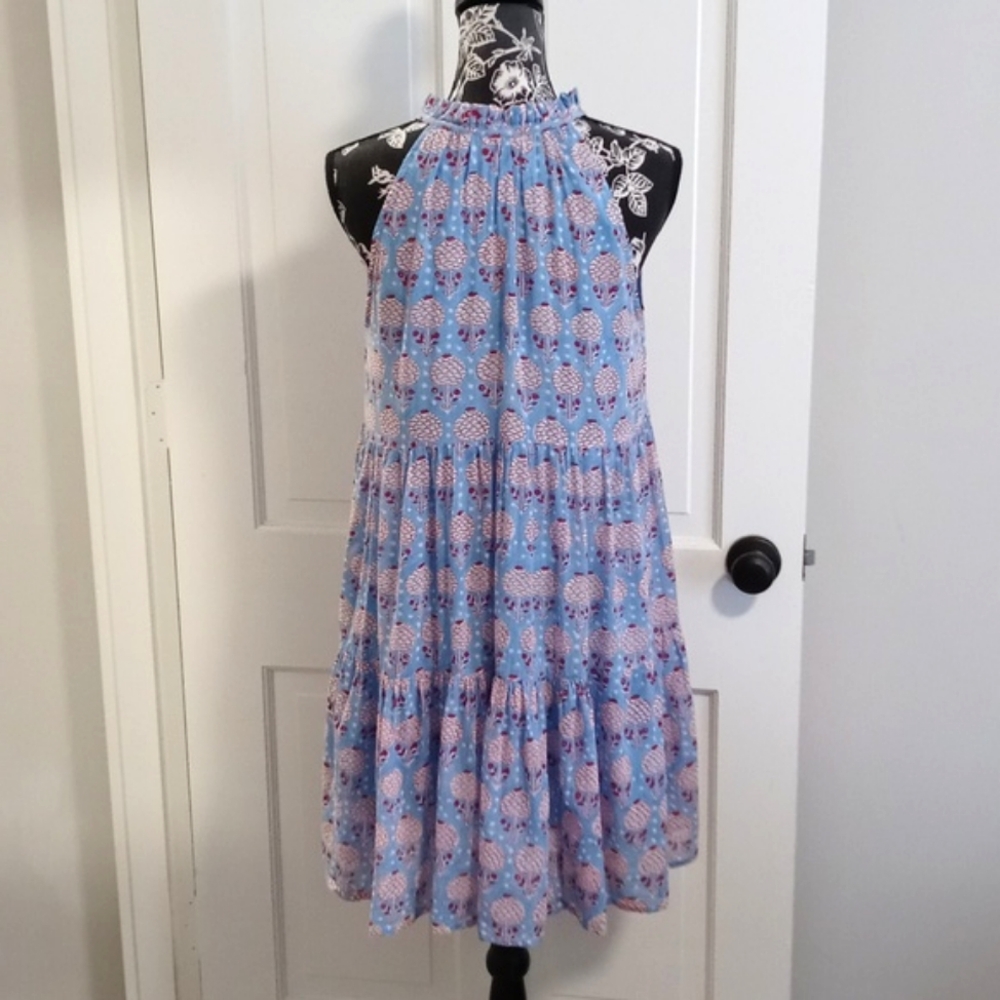 Oliphant - Blue/Red Drawstring Collar Sleeveless … - image 3